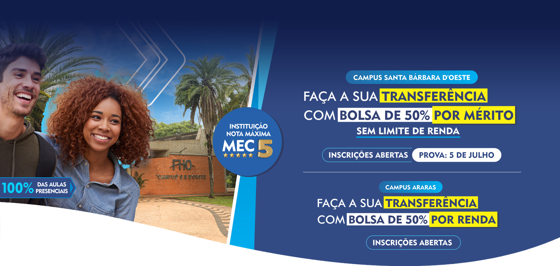 Faça sua Transferência para a FHO